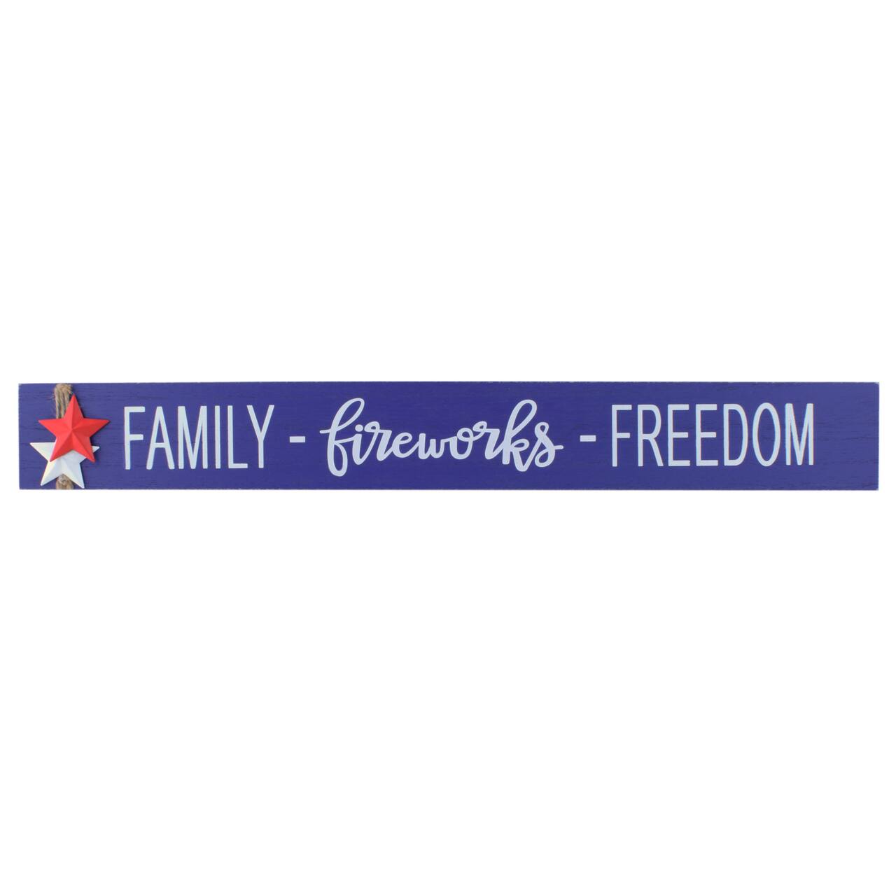 19&#x22; Patriotic Family Fireworks Freedom Tabletop D&#xE9;cor